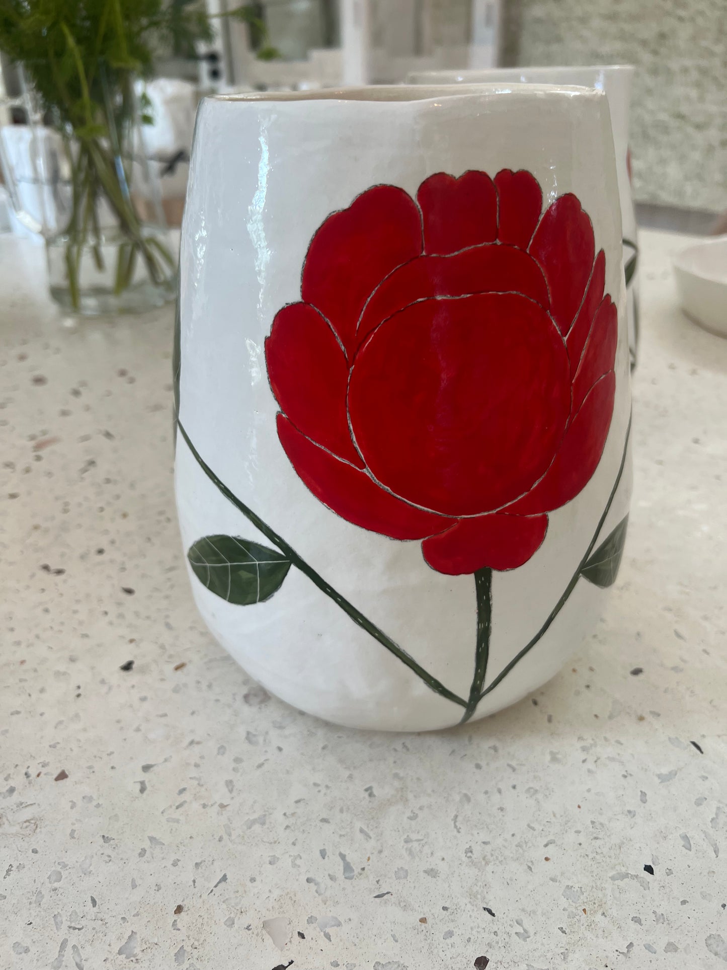 Gemma Orkin- Medium Vases Red Flowers