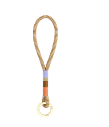 Chommies- Sports Keyring- Summer on Beige Chevron