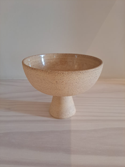 Nammu Footed Bowl Sand Speckled