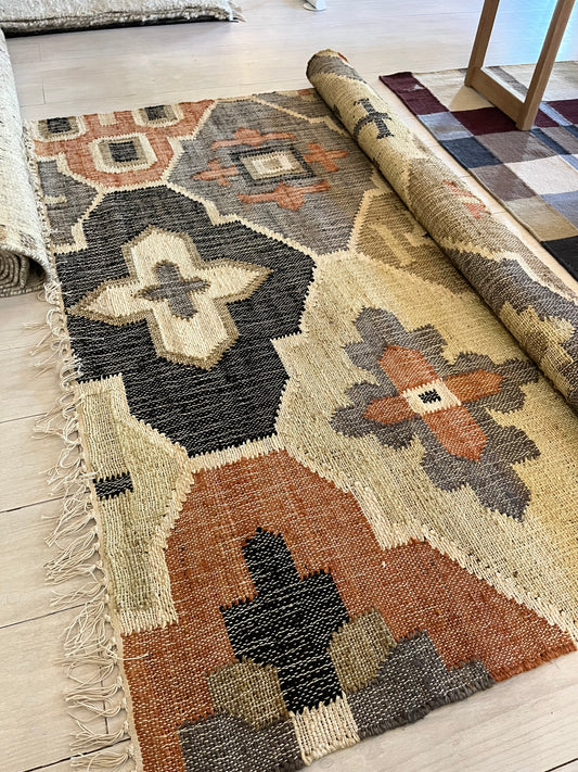 Terra Jute Rug Multi 1m x 2m