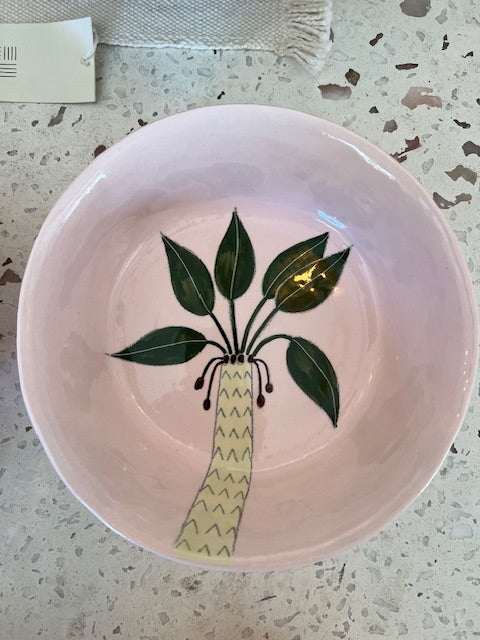 Gemma Orkin-Pink Palm Snack Bowls