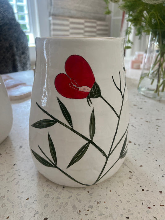 Gemma Orkin- Medium Vases Red Flowers