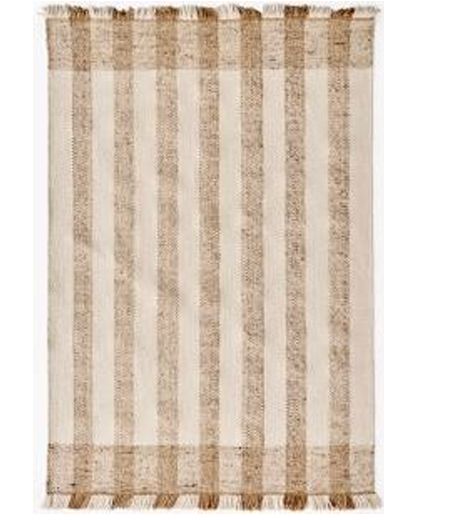 HB Romi Rug in Beige- Jute and Wool