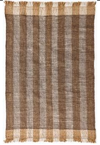 HB Kavi Rug in Chocolate - Jute and Wool